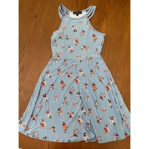 Derek Heart Blue Floral Dress Size S